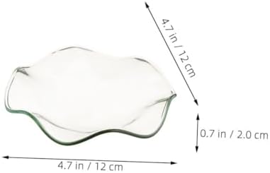 ABOOFAN 3pcs Glass Dish Warmer Essential Oil Plate