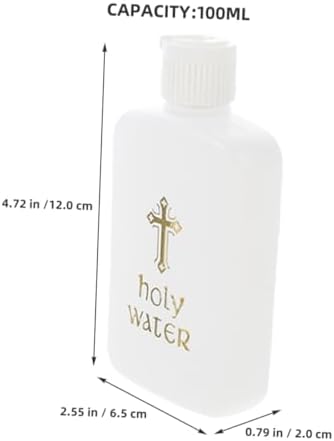 STOBAZA Baptism Holy Water Bottles Set of 2 Mini Religious Jars