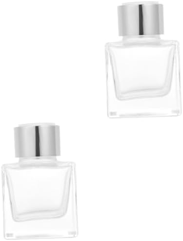 Healifty 2pcs Aromatherapy Glass Perfume Bottles for Home and Wedding Events