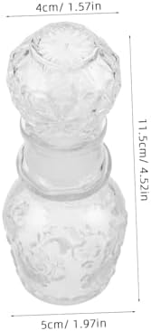 Vintage Miniature Glass Perfume Bottle for Travel and Home Decor