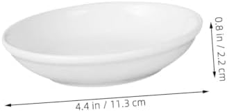 Garneck 6pcs Ceramic Essential Oil Tray for Aromatherapy Candle Melting