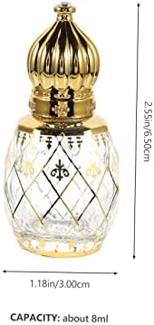 Mobestech Essential Oil Roller Empty Perfume Sample Travel-friendly Arabic Style Decor Bottle