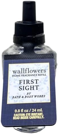 Bath Body Works FIRST SIGHT 2 Pack Wallflowers Home Fragrance Refill Bulbs with Marbela Natural Oats Sample Soap