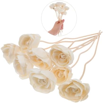 8pcs Rattan Diffuser Sticks with Flower Design