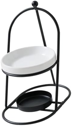 Essential Oil Burner with Removable Ceramic Bowl Black