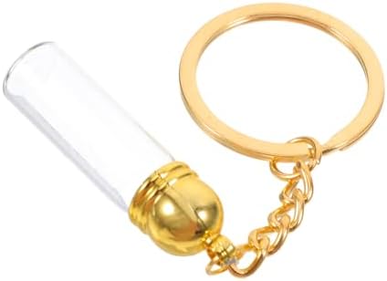 NOLITOY Tiny Refillable Glass Perfume Bottle Keychain