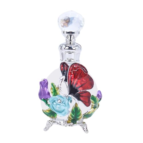 Red Glass Perfume Vial 25ml Refillable Decanter