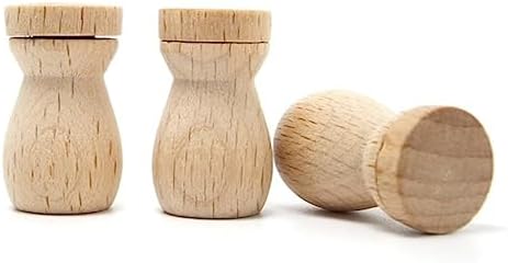 6pcs DIY Essential Oil Diffuser Bottle Pendants Wooden Decor