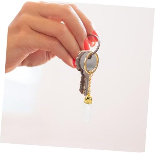 NOLITOY Tiny Refillable Glass Perfume Bottle Keychain