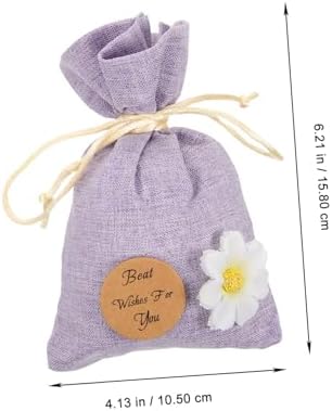 ABOOFAN 10Pcs Lavender Sachet Bags Refillable Empty Drawstring Pouches for Fragrance Storage