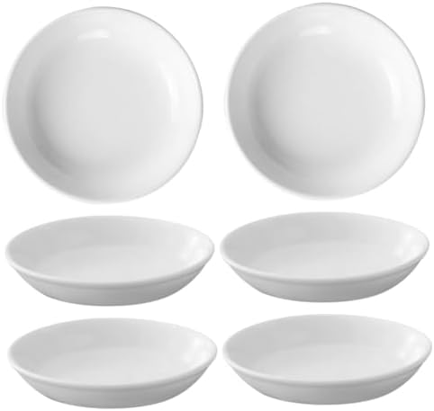Garneck 6pcs Ceramic Essential Oil Tray for Aromatherapy Candle Melting