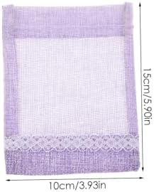 Didiseaon 5pcs Lavender Sachet Bags Empty Organza Pouches for DIY Fragrance