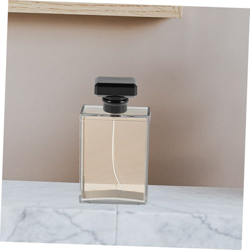 5pcs Black Square Plastic Perfume Bottle Caps for Travel Parties