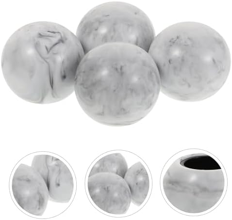 4pcs Resin Spray Bottle Cap Tooth Ball Decor Lids