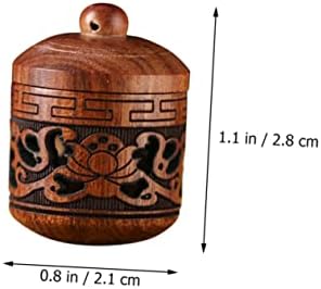 FRCOLOR Carving Wooden Fragrance Ball Bottle Pendant Decorative Diffuser for Home