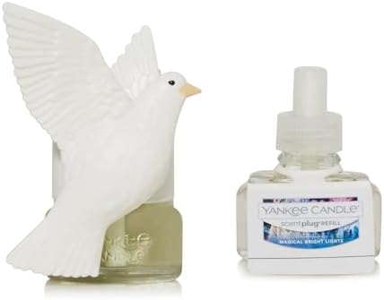 Yankee Candle Dove Scent Plug Diffuser with Magical Bright Lights
