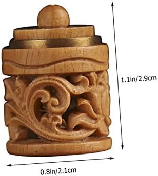 Alipis 2pcs Aroma Diffuser Charm Wooden Hanging Decor Car Perfume Bottle Pendant