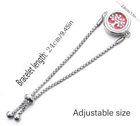 Essential Oil Diffuser Pendant Adjustable Length Bangle