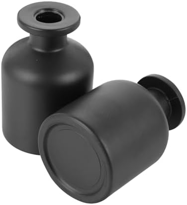 2pcs Chic Aroma Stick Glass Bottles Reusable Decorative Diffuser for Home Desktop