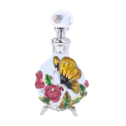 Yellow Glass Perfume Vial 25ml Refillable Bottle