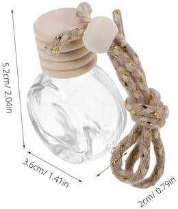 6Pcs Compact Hanging Perfume Bottles for Car Freshness and Home Decor