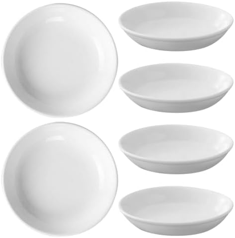 VOSAREA 6pcs Ceramic Plates for Wax Warmer Replacement Dish