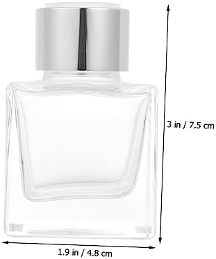 Healifty 2pcs Aromatherapy Glass Perfume Bottles for Home and Wedding Events