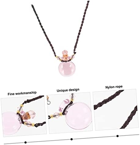 IMIKEYA Pink Perfume Bottle Pendant Car Diffuser
