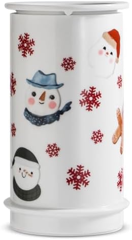 STAR MOON Ceramic Electric Wax Melter with 3D Snowman Design
