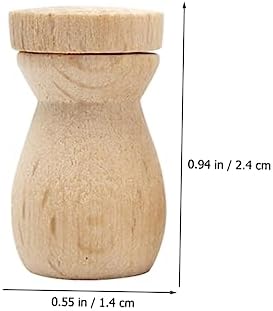 6pcs DIY Essential Oil Diffuser Bottle Pendants Wooden Decor