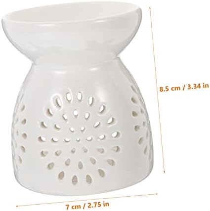 Cabilock Ceramic Essential Oil Burner with Hollowed Design