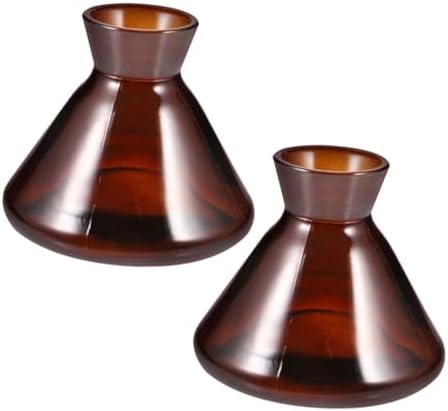 LIFKOME 2Pcs Wide Mouth Glass Diffuser Bottles