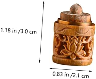 Wooden Diffuser Perfume Bottle Pendant DIY Keychain
