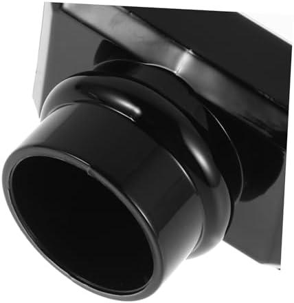 5pcs Black Square Plastic Perfume Bottle Caps with Durable Seal Screws