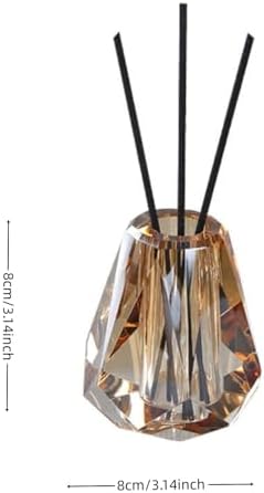 Crystal Glass Aromatherapy Bottles with Gold Accents