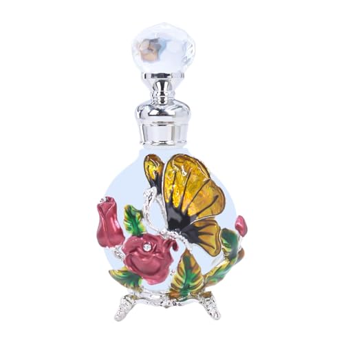 Yellow Glass Perfume Vial 25ml Refillable Bottle