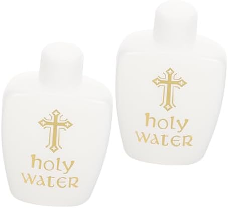 LIFKOME 2Pcs Vintage Holy Water Bottles for Spiritual Ceremonies and Decor