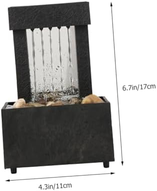 ORFOFE Tabletop Fountain Indoor Mini Waterfall Decor