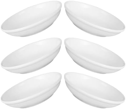 VOSAREA 6pcs Ceramic Plates for Wax Warmer Replacement Dish