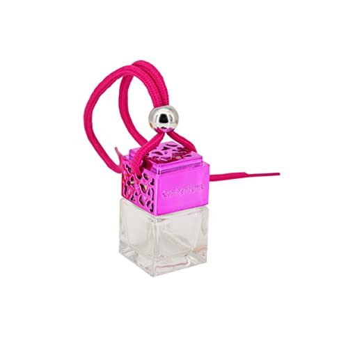 PartyKindom 4Pcs 8ml Hanging Perfume Bottle Pendant Decorative Glass Essential Oil Holder