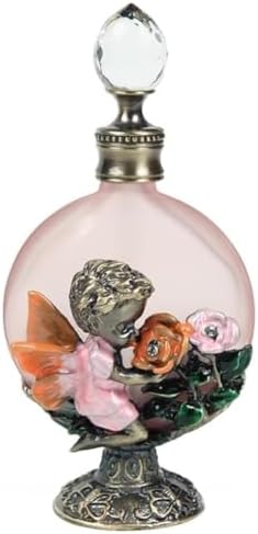 Vintage Perfume Bottle with Crystal Cover 30Ml Glass Art Decanter