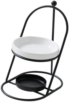 Essential Oil Burner with Removable Ceramic Bowl Black
