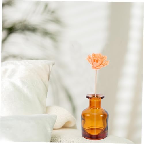 2 Pcs 150ml Glass Diffuser Bottles with Caps for Home Office and Car