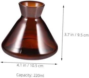 ABOOFAN 2pcs Elegant Glass Aromatherapy Diffuser Bottles
