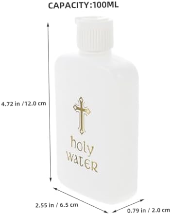 Cabilock 2Pcs Holy Water Bottles for Baptism Ceremonies