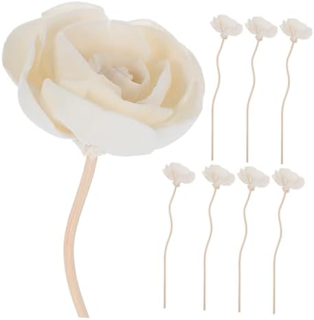 Alipis 8pcs Rattan Aromatherapy Diffuser Sticks with Flowers
