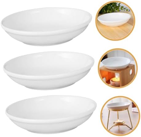 Happyyami 6pcs Ceramic Dish Replacement for Wax Warmers