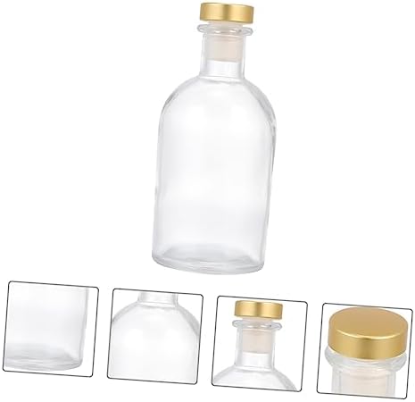 Glass Aromatherapy Diffuser Bottle 250ml Decorative Essential Oil Container