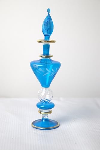 Refillable Glass Perfume Bottle with Golden Trim
