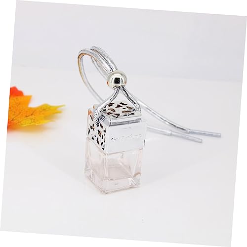 PartyKindom 4Pcs 8ml Hanging Perfume Bottle Pendant Decorative Glass Essential Oil Holder